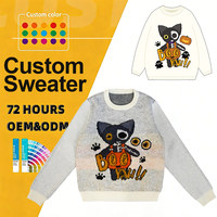Pull en molleton à col rond personnalisé de bonne qualité, motif personnalisé, pull fait main, design personnalisé pour fille