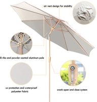Parasols de marché, de jardin, de terrasse extérieure, de grande taille, inclinables, roses, pour restaurants commerciaux, vente en gros