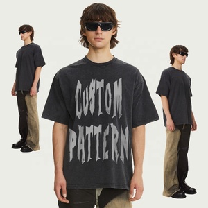 เสื้อยืดผ้าฝ้ายลายวินเทจสำหรับผู้ชายพิมพ์ลายมิเนอรัลเสื้อผ้าแนวสตรีทไซส์ใหญ่โอเวอร์ไซส์ซักได้ - Product Image 3