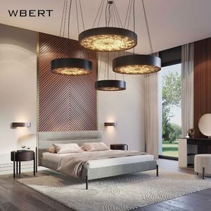 WBERT Nordic Sala de estar Mesa de centro de madera maciza y mármol Redonda Moderna Simple Lujo Hogar Creativo Mesita de noche - Product Image 3