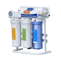 5 ensemble de filtration d'eau à 7 étapes PP PP + GAC CTO RO/UF T33 systèmes d'ultrafiltration par osmose inverse pour usage domestique