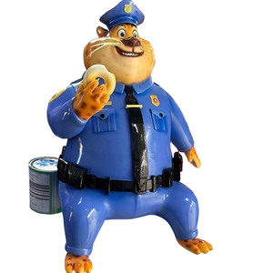 شخصية كرتونية مخصصة إبداعية على شكل حيوان بالحجم الطبيعي تمثال منحوت من الراتنج مصنوع من الألياف الزجاجية مخصص - Product Image 1