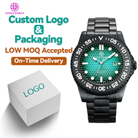 Reloj de Pulsera de Cuarzo Deportivo de Titanio con Logotipo Personalizado Undecember, Superluminoso, Resistente al Agua 20ATM, Directo de Fábrica, Pedido al por Mayor
