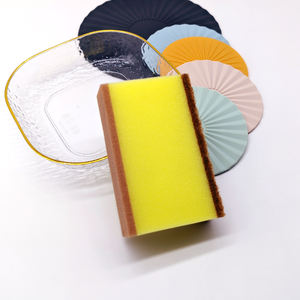 High Quality Double-Sided Dish Washing Sponge Non-Scratch Scouring <b>Pad</b> for Kitchen and Bathroom Use - Product Image 1