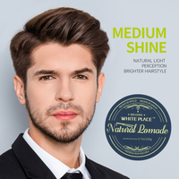 Pommade capillaire naturelle Place Brand 105g, tenue moyenne, fini naturel