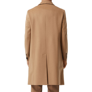 Fabrication OEM, <span class=keywords><strong>Trench</strong></span>-coat pour <span class=keywords><strong>homme</strong></span> sur mesure, grande taille, hiver, uni, à un seul bouton, en laine et cachemire, <span class=keywords><strong>long</strong></span> - Product Image 3