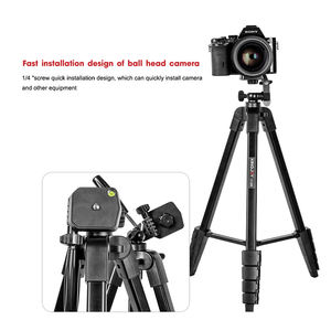 Trépied de photographie professionnel, accessoires d'appareil photo, trépied en aluminium Portable pour appareil photo - Product Image 4