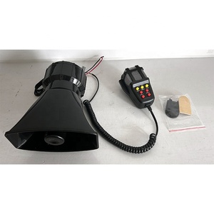 Sirène <span class=keywords><strong>de</strong></span> voiture 100W à 7 tons, haut-parleur <span class=keywords><strong>de</strong></span> sirène puissant pour <span class=keywords><strong>pompier</strong></span>, ambulance, moto, voiture, camionnette, camion, 120 dB avec micro - Product Image 6