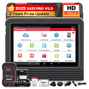 Herramienta de escaneo automático de sistema completo X431 Pro V5.0, versión global lanzada en 2026, escáner OBD2 Scanpad X-431 V 5.0 para diagnóstico de automóviles. - Product Image 1