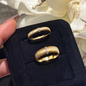 Bague en argent pur S925 Wenchi, style rétro, avec ceinture en dentelle satinée, micro-incrustation artisanale, sensation de luxe léger et haut de gamme, bagues en perles - Product Image 2