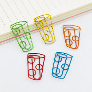 Clips de papier en forme de chopes à bière de différentes couleurs, prêts à être expédiés, clips de papier en métal en forme de tasse à café pour les amateurs de café - Product Image 2