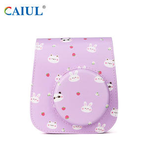 <span class=keywords><strong>Pauli</strong></span> Mini11/9/8/12/CUKY PU Retro Camera Bag Protección digital púrpura para equipos de video y cámara - Product Image 6