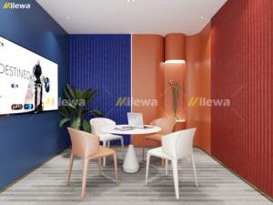 แผ่นใยโพลีเอสเตอร์100% แบบทันสมัยแผ่นอะคูสติกดูดซับเสียงสำหรับสัตว์เลี้ยงติดเพดานโรงแรมโรงเรียนทำจากโรงงานโดยตรงเป็นมิตรกับสิ่งแวดล้อม - Product Image 6