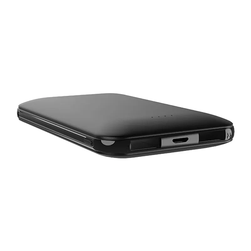 2020 alibaba nouveaux produits oem Micro USB noir portable powerbank de charge Banques De Puissance De produit 5000 mAh