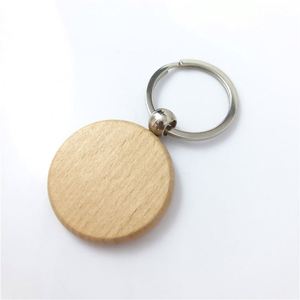 Custom Promotional <b>Gifts</b> Round Heart-Shaped Rectangular Oval and Square Wooden Pendants Zelkova Keyain Key Chains - Product Image 5