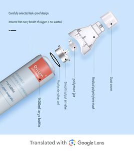 Cilindro de Oxígeno Médico Portátil de 1000 ml |   Inhalación Nasal/Oral con Mascarilla, Ligera para Uso en Interiores y Exteriores |   Venta al por Mayor de Fábrica - Product Image 5