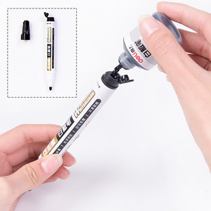 Deli S630 Refillable Whiteboard Marker 12ml Black Blue Red Ink Office School Use - Product Image 1