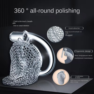 優れたBDSM鳥かごデザインの男性用貞操帯、大人向けフェチ玩具 - Product Image 3