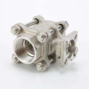 Vanne à boisseau sphérique à plateforme haute en acier inoxydable 304 GQ11F-16P, trois pièces, filetage manuel, vapeur industrielle, filetage interne - Product Image 2