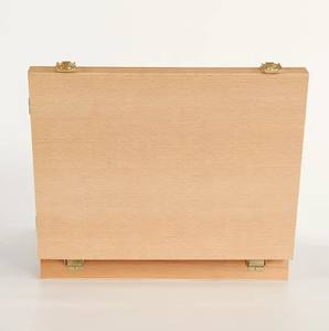 Yüksek kalite taşınabilir masaüstü ahşap kroki masa sanat boyama ve çizim için kaliteli boya kutusu masa şövale - Product Image 6