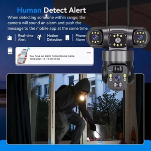 Real 3Lens 8K 15MP HD 4g Solar Network Surveillance <b>Camera</b> Outdoor PTZ Auto Track Wifi <b>Wireless</b> IP Network CCTV <b>Security</b> Cameras - Product Image 5