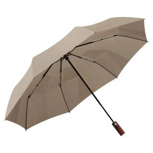 Paraguas Plegable Automático con Memoria, Resistente al Viento, Protección UV, para Adultos, Extra Grande, 8 Varillas, Mango de Madera Sólida - Product Image 1