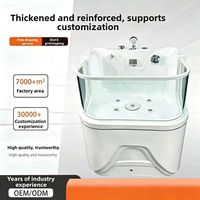 Baignoire SPA multifonctionnelle de luxe pour animaux de compagnie en acrylique avec bain médicamenteux et stérilisation à l'ozone pour animaux de petite et moyenne taille, chiens et chats