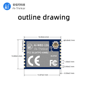 โมดูล Ai-Thinker WiFi แบบสองในหนึ่งเดียว รุ่น Ai-WB2-13U รองรับการทดสอบแบบดับเบิ้ล 85/ระยะการส่งข้อมูลที่ยาวนานเป็นพิเศษ - Product Image 2