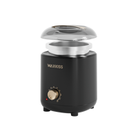 Chauffe-cire portable 200 ml certifié CE FCC, appareil mécanique pour la cire, couvercle transparent en PC, pour l'épilation du corps et des pieds