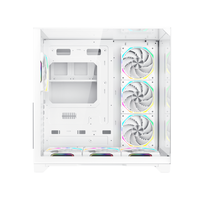 AntarcChill Custom ATX Full Tower Gaming Computer Pc Case With Clear Three Tempered Glass Gaming Computer Cabinet Case