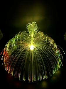 कारखाने बहुकोशिर बदलते ग्रेडिएंट नेतृत्व वाले फाइबर फाउल बेस लाइट होम परिवेश सजावट रात की रोशनी - Product Image 5