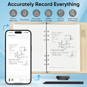 OEM akıllı Stylus kalem Notebook <span class=keywords><strong>Pad</strong></span> seti dijital el yazısı Dot Matrix kalem yenilik Metal gövde elektronik kalem tedarikçisi - Product Image 3