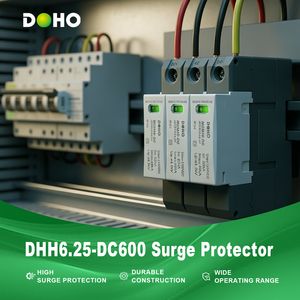 Protector Contra Sobretensiones <span class=keywords><strong>DOHO</strong></span> DHH6.25-DC600 para Sistemas de Energía Solar DC Industriales, 50kA de Corriente de Descarga Máxima, Protección IP20 Contra Rayos - Product Image 3