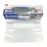 Vente en gros de mini sacs en plastique transparents réutilisables et écologiques personnalisés Sac à fermeture éclair alimentaire avec impression de logo personnalisé