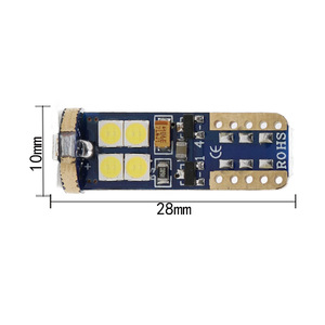 Car <b>LED</b> parking <b>lights</b> T10, reading <b>lights</b> 3030 12SMD CANBUS W5W stepless decoding car <b>lights</b> - Product Image 5