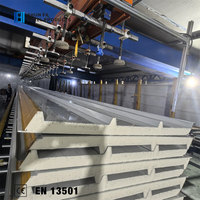 Panneaux sandwich en polyuréthane PIR imperméables pour toitures et murs, en aluminium, 50 mm, isolés, pour salles blanches, usines et entrepôts