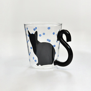 Taza de cristal bonita de alta calidad de 280ml con asa, taza de café ecológica, taza aislada para uso doméstico - Product Image 5