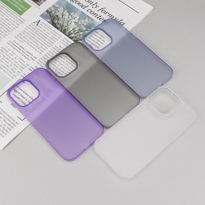 Nueva funda delgada translúcida mate esmerilada para teléfono móvil para iPhone 14 Pro Max 13 12 <span class=keywords><strong>11</strong></span> Pro 15 Plus carcasa dura para teléfono a prueba de golpes - Product Image 2