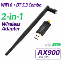 Adaptador WiFi Inalámbrico para Computadora de Doble Banda AX900, Dongle WiFi 6 USB BT5.3 Combo, Receptor para Laptop y Escritorio, Venta al Por Mayor