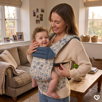 Porte-bébé ergonomique de luxe en denim certifié CE CPC, haute capacité de charge, pour bébés de 0 à 3 ans, pliable, avec support de hanche
