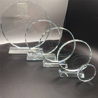 Trophées en cristal personnalisables à graver, cadeaux souvenirs vierges, trophées en cristal