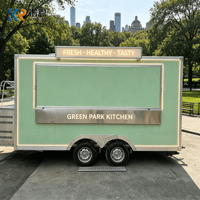 Remorque de vente de restauration rapide, remorque alimentaire mobile, cuisine entièrement équipée, équipement commercial, chariot alimentaire pour poulet frit