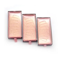 Boîte d'emballage personnalisée pour faux ongles pressés, rose, vide