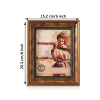 Cadre photo vintage, cadre photo antique en plastique PS, décoratif sculpté, pour décoration murale et de table, vente en gros