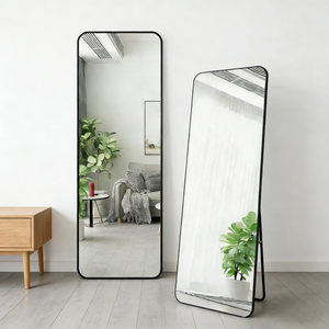 مرآة أرضية فاخرة كبيرة الحجم بطول كامل من الزجاج المقوى غير القابل للكسر للديكور المنزلي العصري من المصنع مباشرة - Product Image 3