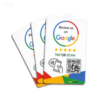 Carte de visite standard personnalisée avec impression QR NFC Google Review, taille 85,5*54 mm, 13,56 MHz pour hôtel, restaurant