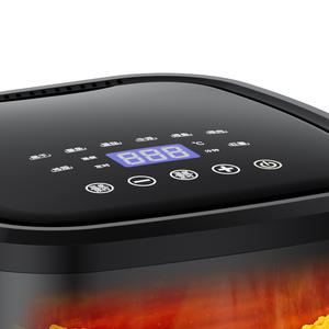 Horno <span class=keywords><strong>Freidora</strong></span> <span class=keywords><strong>de</strong></span> Aire <span class=keywords><strong>de</strong></span> 6L <span class=keywords><strong>de</strong></span> Alta Calidad con Ventana para Visibilidad, Horno Multifuncional con Pantalla Táctil para el Hogar - Product Image 3
