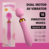 AV baguette masseur vibrateurs gode silencieux Rechargeable étanche à l'eau puissante Vibration clitoridien Portable baguette Sex Toy pour femme