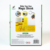 Kit de Manualidades para Niños, Plástico Termoencogible para Hacer Adornos, Proyecto de Joyería DIY, Juguete de Aprendizaje de Motricidad Fina para Niños de 5 a 7 Años