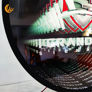 مرآة اللانهاية شاشة ليد ثلاثية الأبعاد علامة إلكترونية مع تأثير انعكاس اللانهاية - Product Image 5